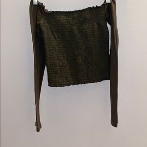 Hollister long sleeve off the shoulder shirt